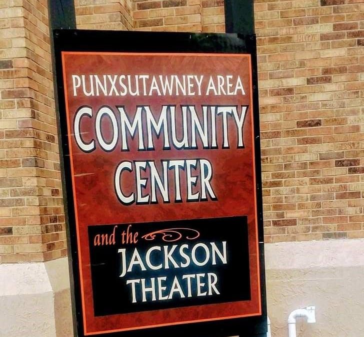 Punxsutawney Community Center sign Visit PA Great Outdoors