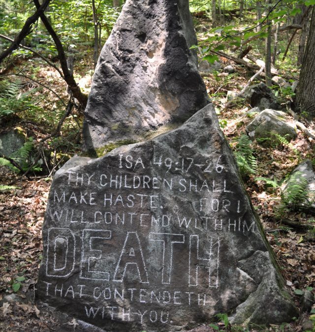 Death Status Rocks Scripture-Rocks-Death-Rock-e1463515421343 | Visit PA Great Outdoors