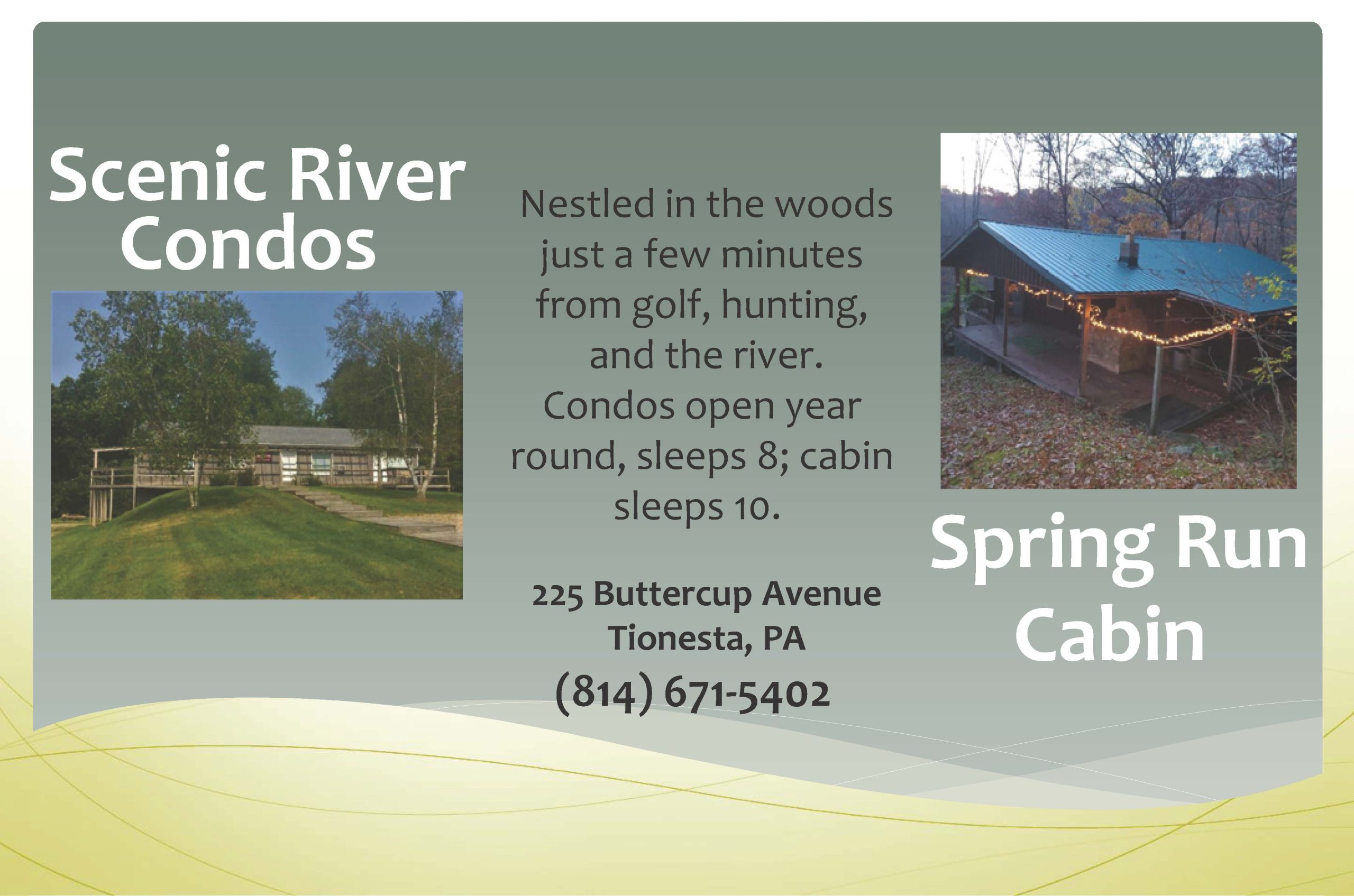Spring Run Cabin/Scenic River Condos | Visit PA Great Outdoors