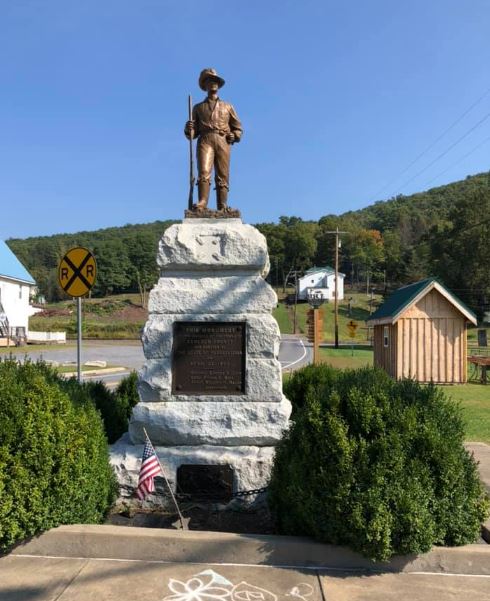 THE BUCKTAIL MONUMENT OF DRIFTWOOD